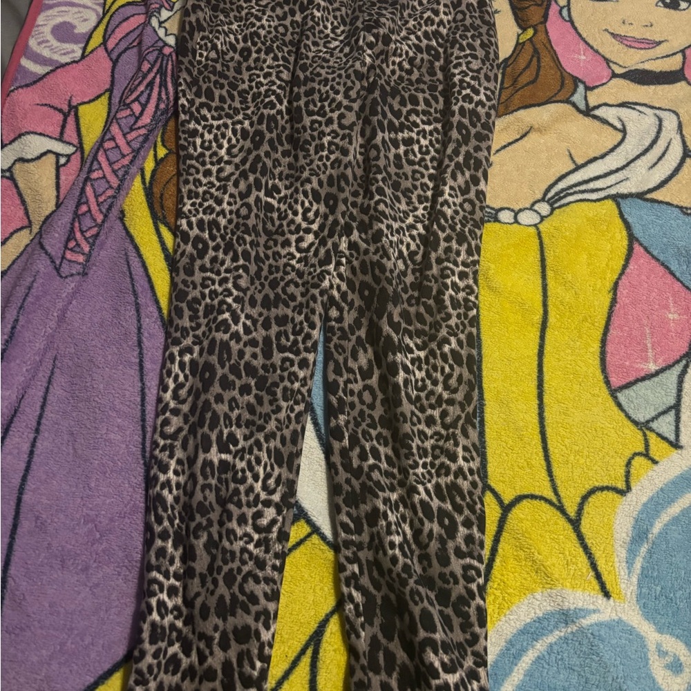 ' Leopard Print Leggings - Brown Animal Print